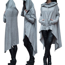 Pullover hoodie med lang bakdel
