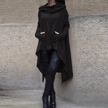 Pullover hoodie med lang bakdel